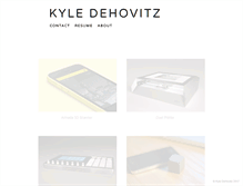 Tablet Screenshot of kyledehovitz.com